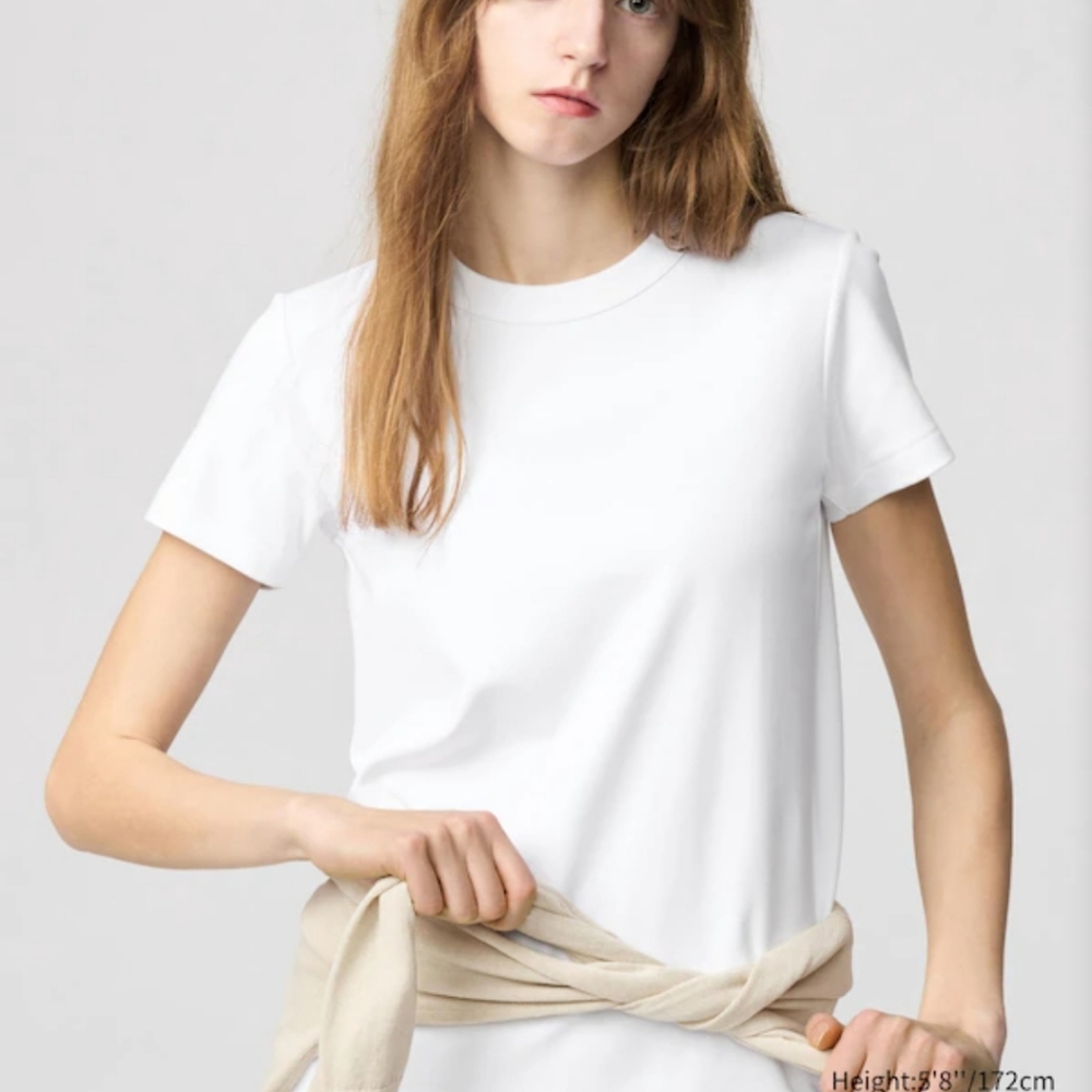 Uniqlo Women's White Short Sleeve Tee